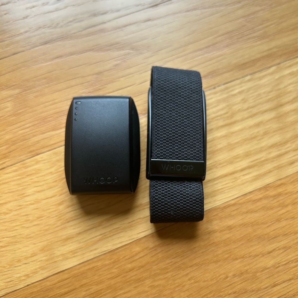 Black WHOOP band/ system and charger. Fantastic condition.